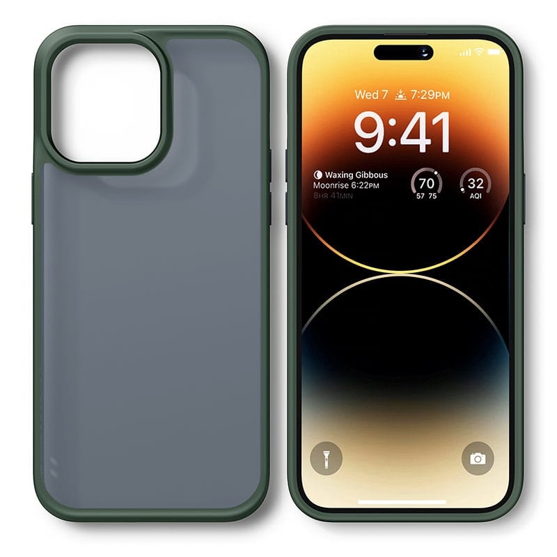 Torras Guardian Series Phone Case for iPhone 14 Pro Max 6.7 Inch - Dark Green