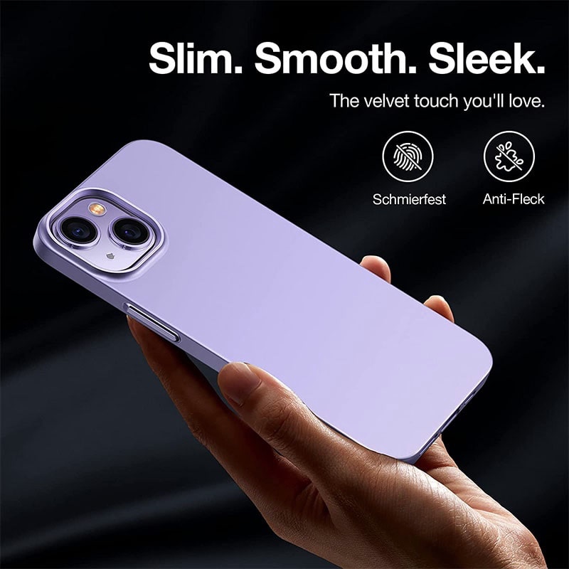 Torras Decency Series Phone Case for iPhone 14 Plus 6.7 Inch - Light Purple