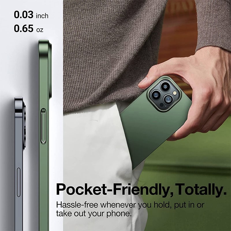 Torras Decency Series Phone Case for iPhone 14 Pro Max 6.7 Inch - Green