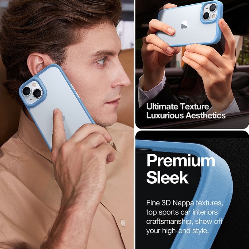 Torras Guardian Series Phone Case for iPhone 14 6.1 Inch - Light Blue