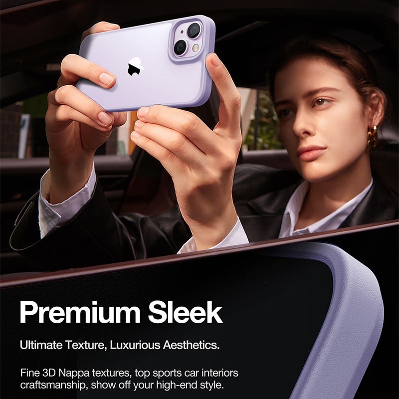 Torras Guardian Series Phone Case for iPhone 14 6.1 Inch - Light Purple