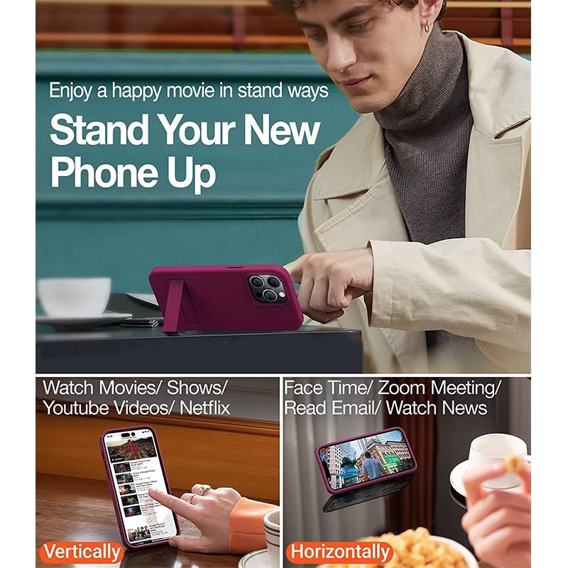 Torras Venus Climber Series Phone Case for iPhone 14 Pro Max 6.7 Inch - Red