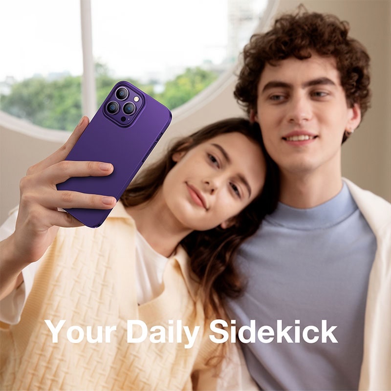 Torras Decency Series Phone Case for iPhone 14 Pro 6.1 Inch - Deep Purple - X003AZY8KB