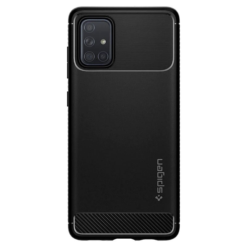 Spigen Samsung Galaxy A71 Rugged Armor Phone Case - Matte Black