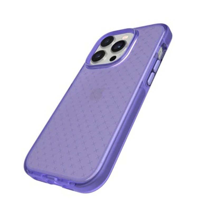 Tech21 EvoCheck Phone Case for iPhone 14 Pro - Wondrous Purple