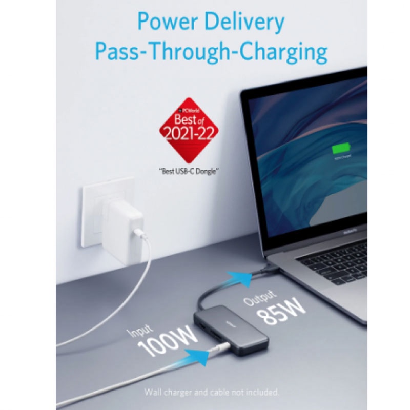 Anker 341 USB-C Hub (7-In-1) - Grey - A8346HA1