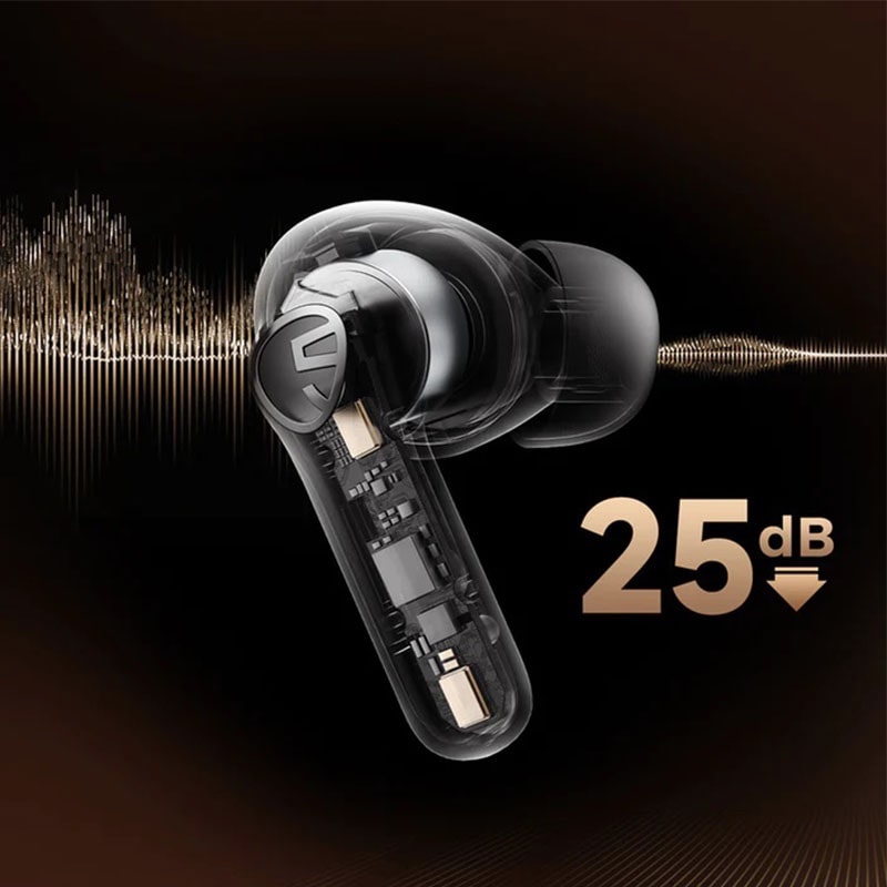 SoundPEATS Life Wireless Earbuds, Active Noise Cancelling Bluetooth 5.2 Headphones, Wireless Earphones with Dual Mic AI ENC