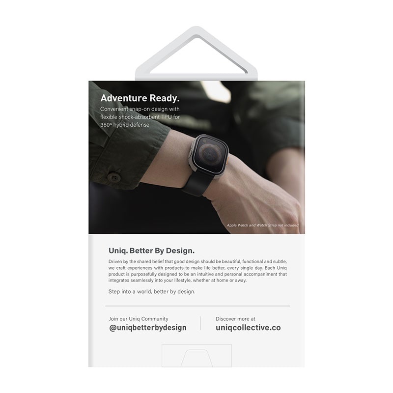 UNIQ Valencia Watch Case for Apple Watch Ultra 49mm - Midnight (Black)