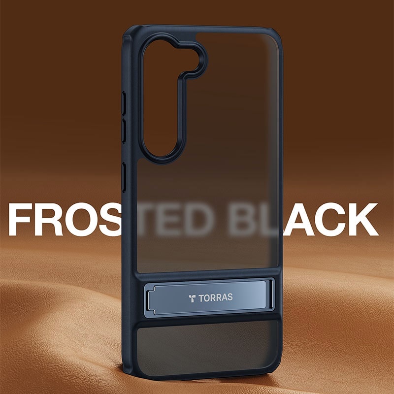 Torras UPRO Matte Series Phone Case for Samsung Galaxy S23 - Black - X0031KOKYB