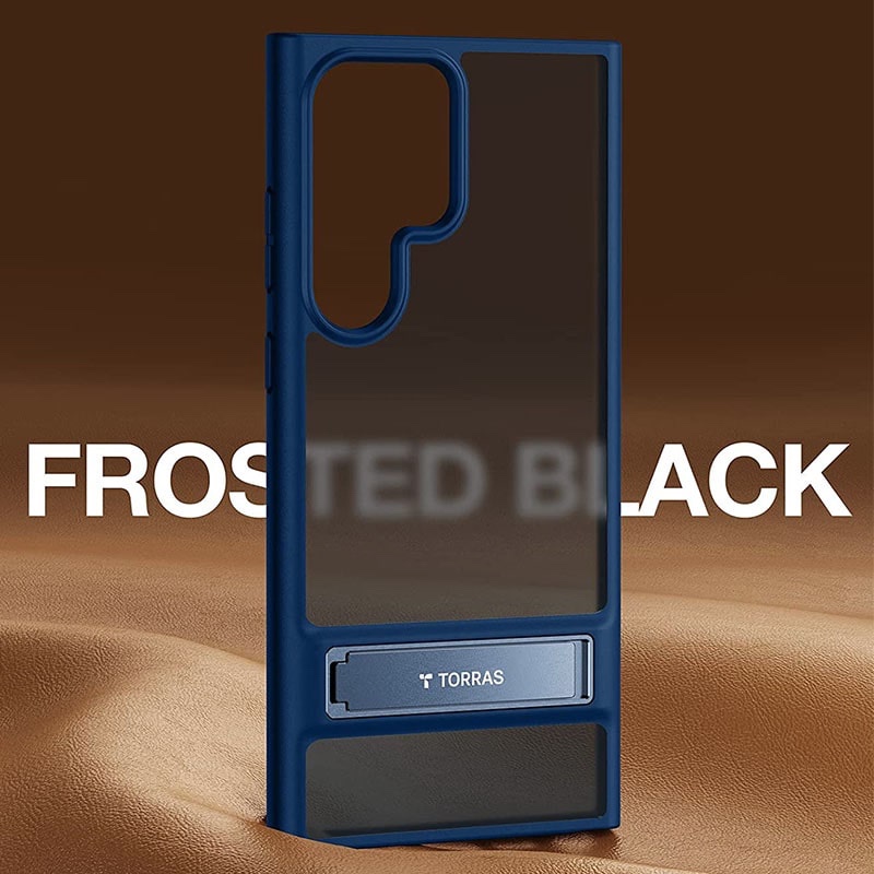 Torras UPRO Matte Series Phone Case for Samsung Galaxy S23 Ultra – Blue – X0031KOSS9