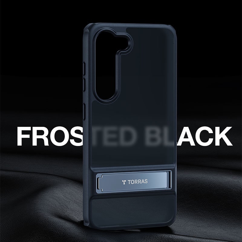Torras UPRO Matte Series Phone Case for Samsung Galaxy S23 Plus - Black - X0031KOJ33