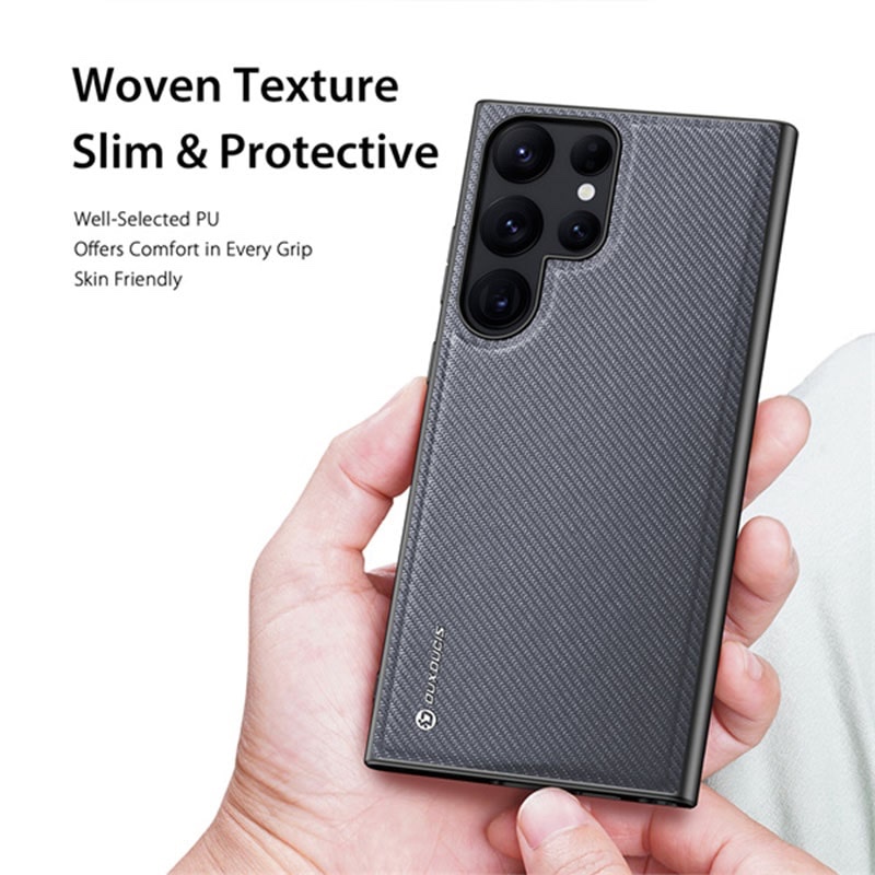 Samsung Galaxy S23 Ultra Fino Series Back Case - Black