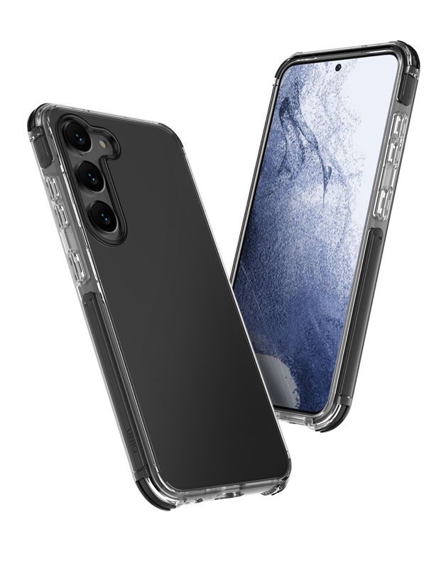 UNIQ Hybrid Combat Series Phone Case for Samsung Galaxy S23 Plus – Carbon (Black)