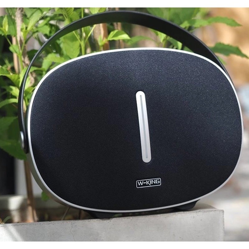 W-King T8 30W Outdoor Traveler Portable Wireless Bluetooth Speaker with Sub Woofer Bass HD Sound - Black