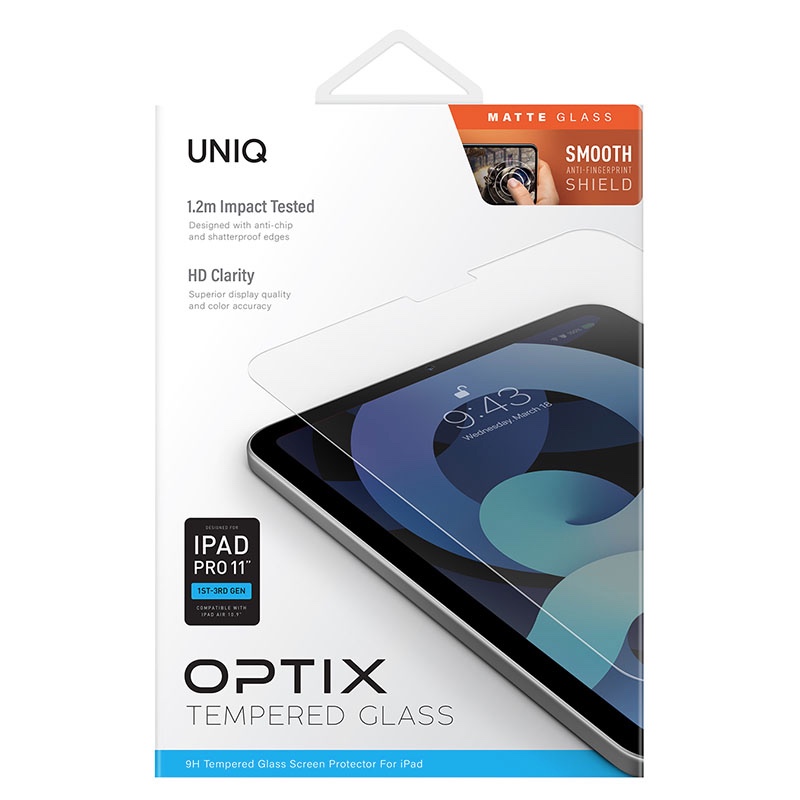 UNIQ Optix Matte Glass Screen Protector for iPad Pro 11' (1-4th GEN) Air 10.9