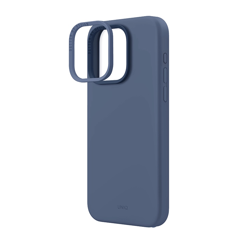 UNIQ Lino Hue MagClick Magsafe Compatible Phone Case for iPhone 15 Pro Max – Navy Blue