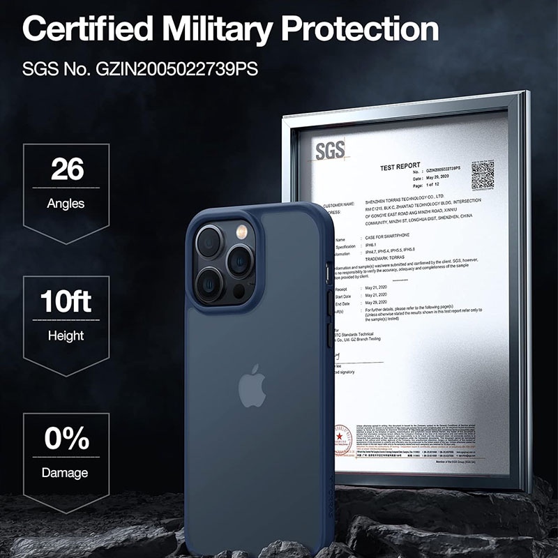 Torras Guardian Series Phone Case for iPhone 15 Pro Max 6.7? – Titanium Grey - X003VYKDCD