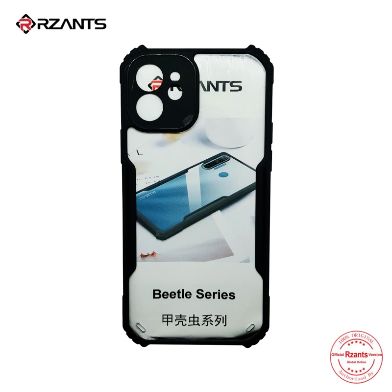 RZANTS iPhone 12 NFC Protective Anti Shock Case Clear - BLACK