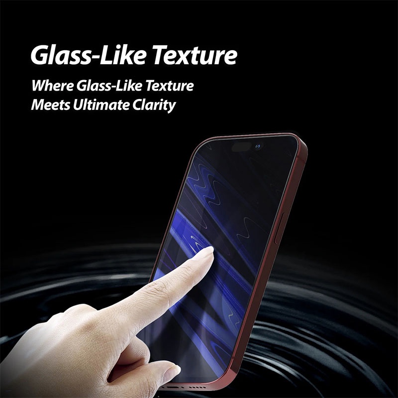 iPhone 15 Pro Max Whitestone Dome [UV GEN] Hard Coated Film Screen Protector with UV light – 2 Pack Film