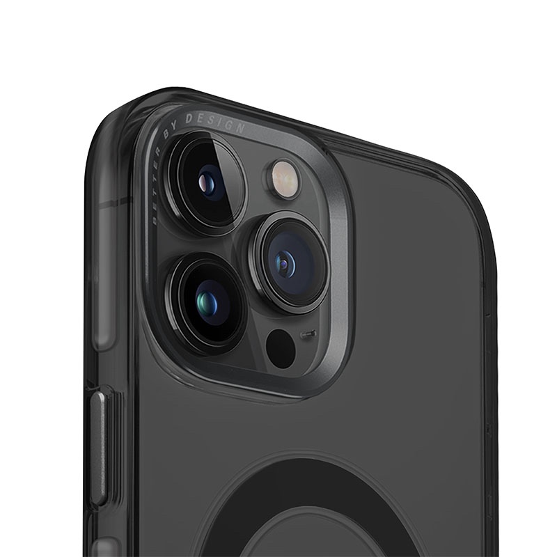 UNIQ Calio MagSafe MagClick Charging Compatible Phone Case for iPhone 15 Pro Max – Smoked (Grey Tinted)