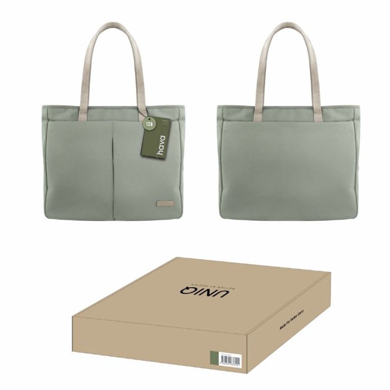 Uniq Hava Rpet Fabric Tote Bag Fits upto 14? inch devices - Laurel Green