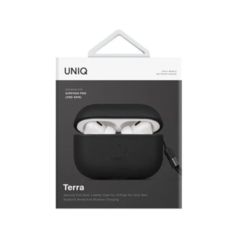 UNIQ Terra Genuine Leather Case for AirPods Pro 2nd Gen (2022) – Dallas Black