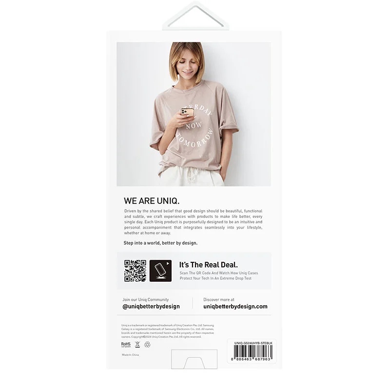 UNIQ Xtexa Series Phone Case for Samsung Galaxy S24 Ultra – Carbon Black