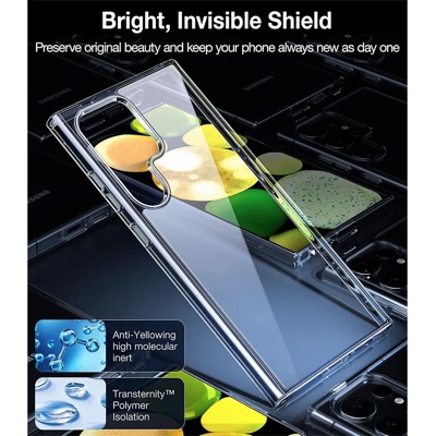 Torras Diamond Series Phone Case for Samsung Galaxy S24 Ultra – Clear