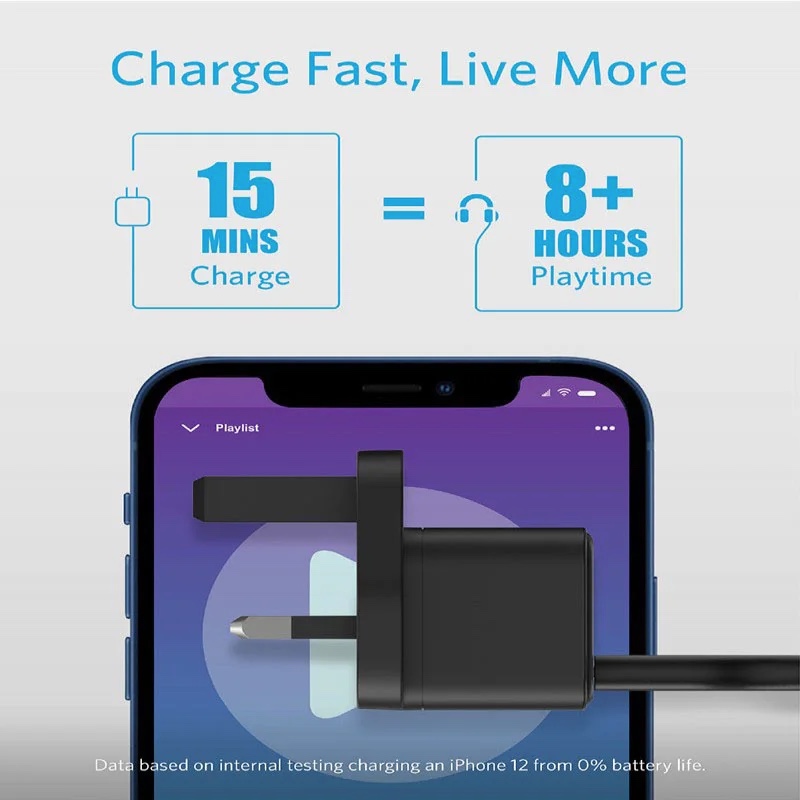 Anker PowerPort III 20W Type C Cube Charger – Black