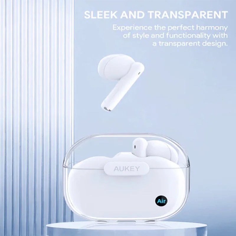 Aukey Wireless Earbud EP-M2 with Bluetooth 5.3 and 13mm Drivers - White