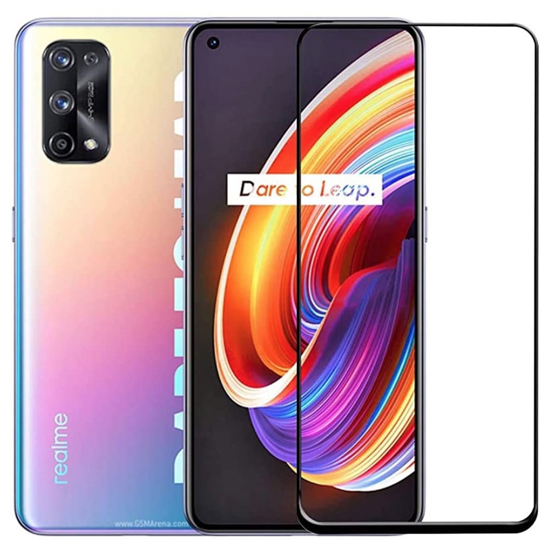 MOFI Realme X7 Pro 2.5D 9H Full Screen Protector Tempered Glass Anti BlueRay – BLACK