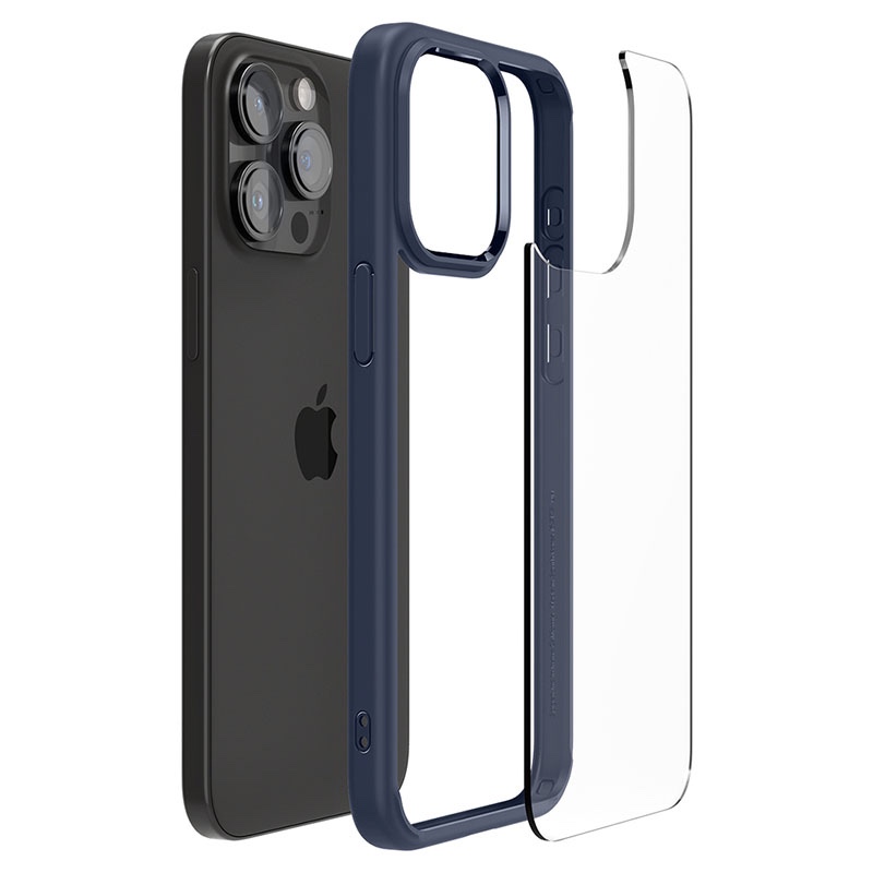 Spigen Ultra Hybrid Phone Case for iPhone 15 Pro – Navy Blue