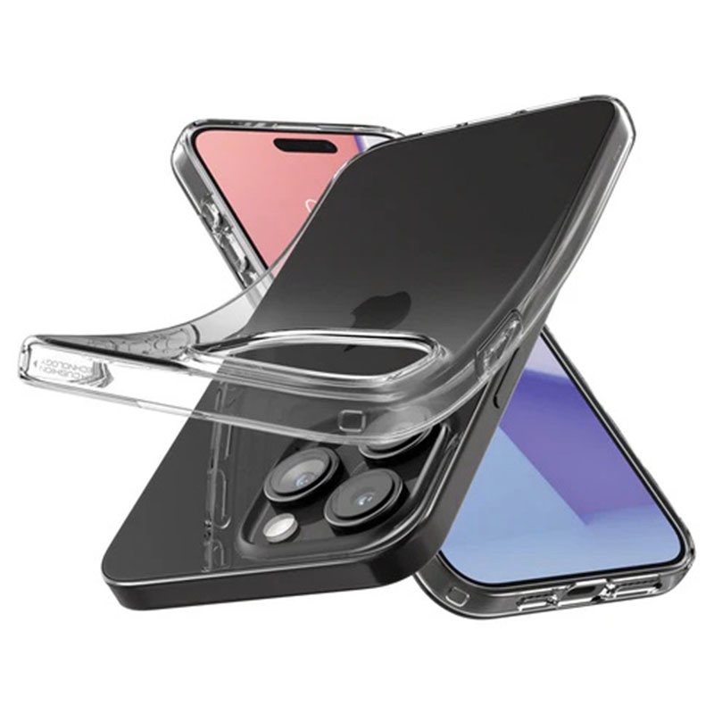 Spigen Crystal Flex Phone Case for iPhone 15 Pro Max – Crystal Clear