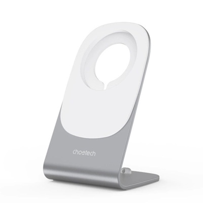 Choetech 15W Qi wireless inductive charger with MagSafe - Silver (H046+T518)