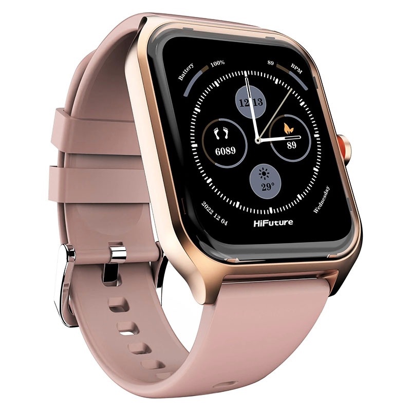 HiFuture Ultra 2 Pro Calling Smartwatch with Touch Screen Fitness Tracker with Heart Rate and Waterproof Pedometer - Pink