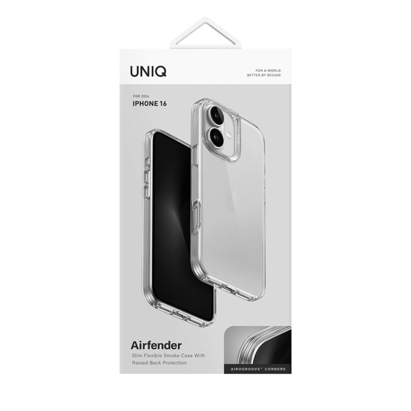 IPhone 16 Hybrid Air Fender Phone Case by Uniq - Transparent