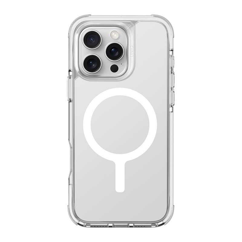 Uniq Combat MagClick MagSafe Charging Compatible Phone Case for iPhone 16 Pro – Clear