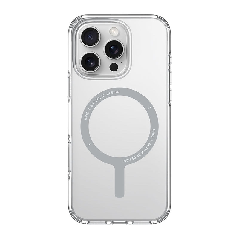 Uniq Clario MagClick MagSafe Charging Compatible Phone Case for iPhone 16 Pro – Clear