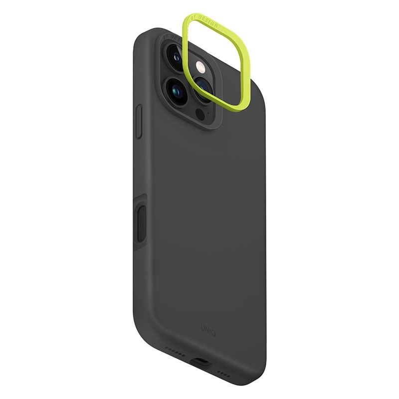 UNIQ Lino Hue MagClick Magsafe Compatible Phone Case for iPhone 16 Pro – Grey