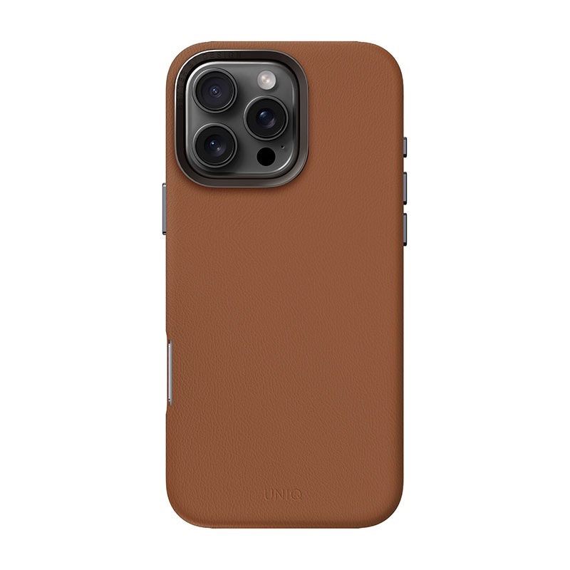 UNIQ Lyden Magclick Charging Compatible Phone Case for iPhone 16 Pro – Caramel