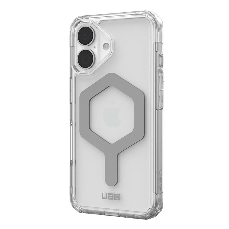 UAG Plyo MagSafe Compatible Phone Case for iPhone 16 – Ice/Sliver