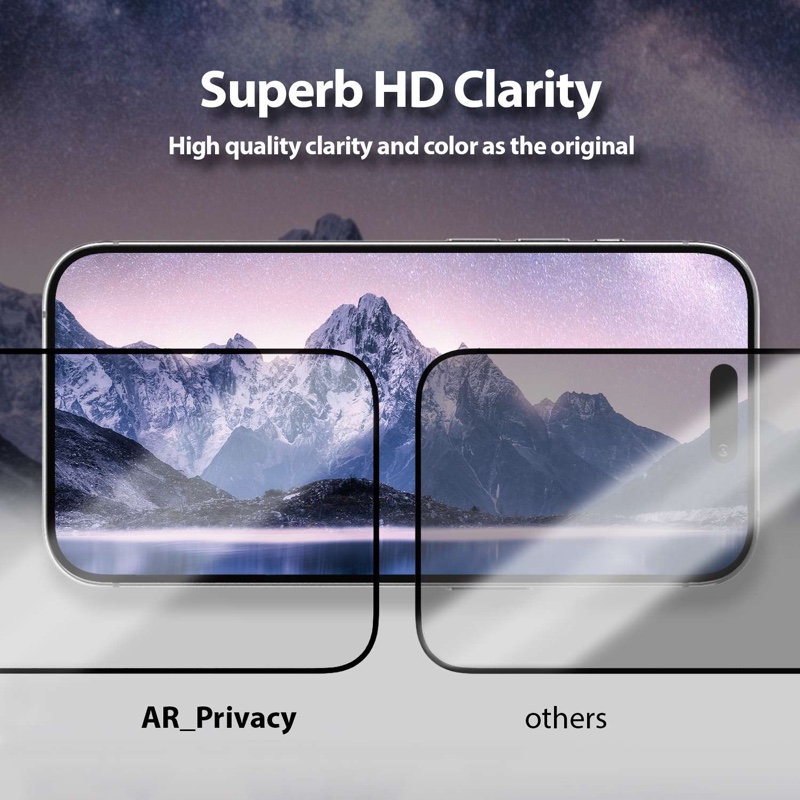 iPhone 16 Pro Whitestone Dome EZ AR Privacy Glass Screen Protector - 1 Pack