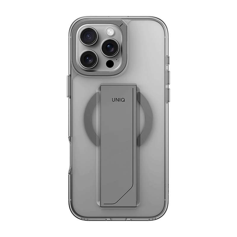 Uniq Heldro Max MagClick MagSafe Charging Compatible Phone Case for iPhone 16 Pro Max – Clear