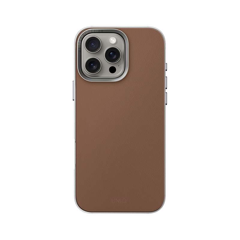 UNIQ Lyden DS Magclick Charging Compatible Phone Case for iPhone 16 Pro – Caramel/Ivory