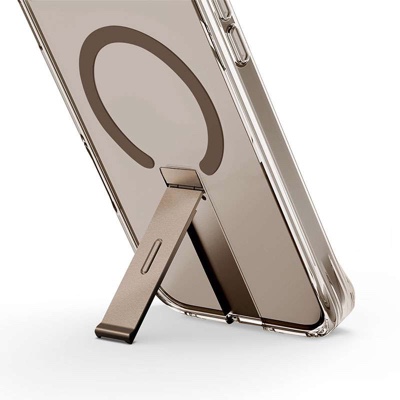 UNIQ  Eleva MagSafe/MagClik Phone Case with Vertical Stand for iPhone 16 Pro - Gold