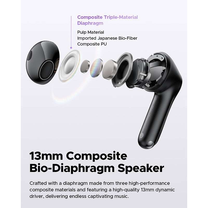 SoundPEATS Air5 True Wireless Earbuds with Bluetooth 5.4, aptX Lossless Audio, Hi-Res Qualcomm Snapdragon QCC3091 Chip, 13mm Driver, Multipoint Pairing - Beige