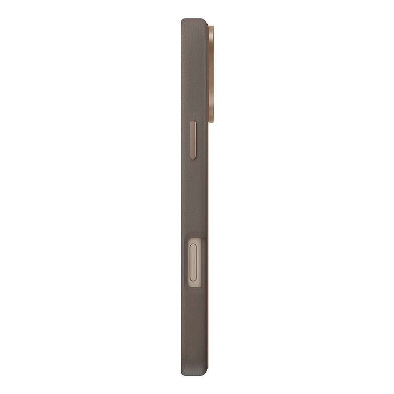 UNIQ Lyden DS Magclick Charging Compatible Phone Case for iPhone 16 Pro – Natural/Flint Grey