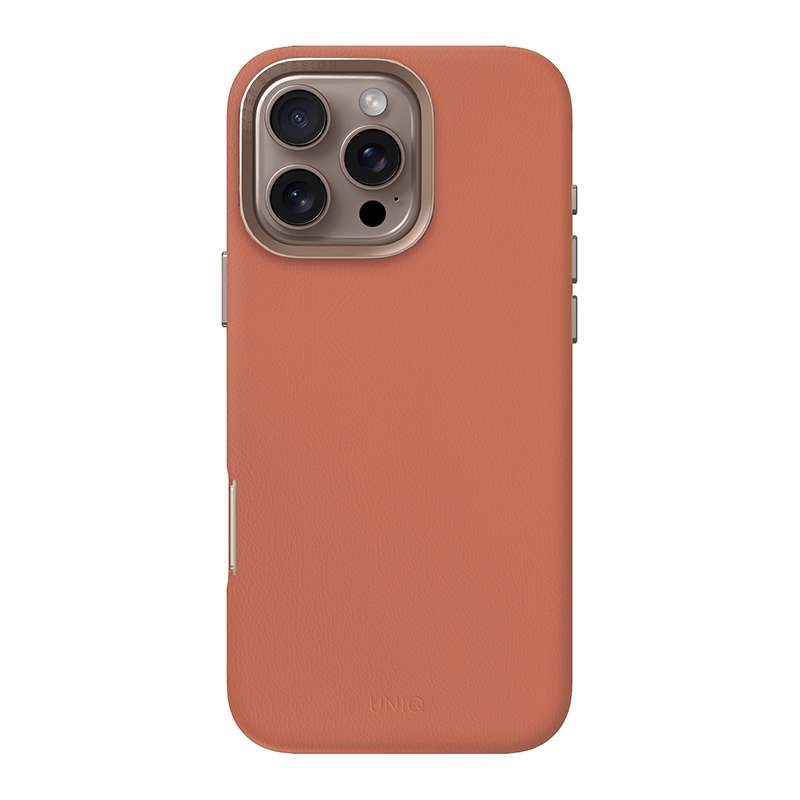 UNIQ Lyden Magclick Charging Compatible Phone Case for iPhone 16 Pro Max – Terracotta