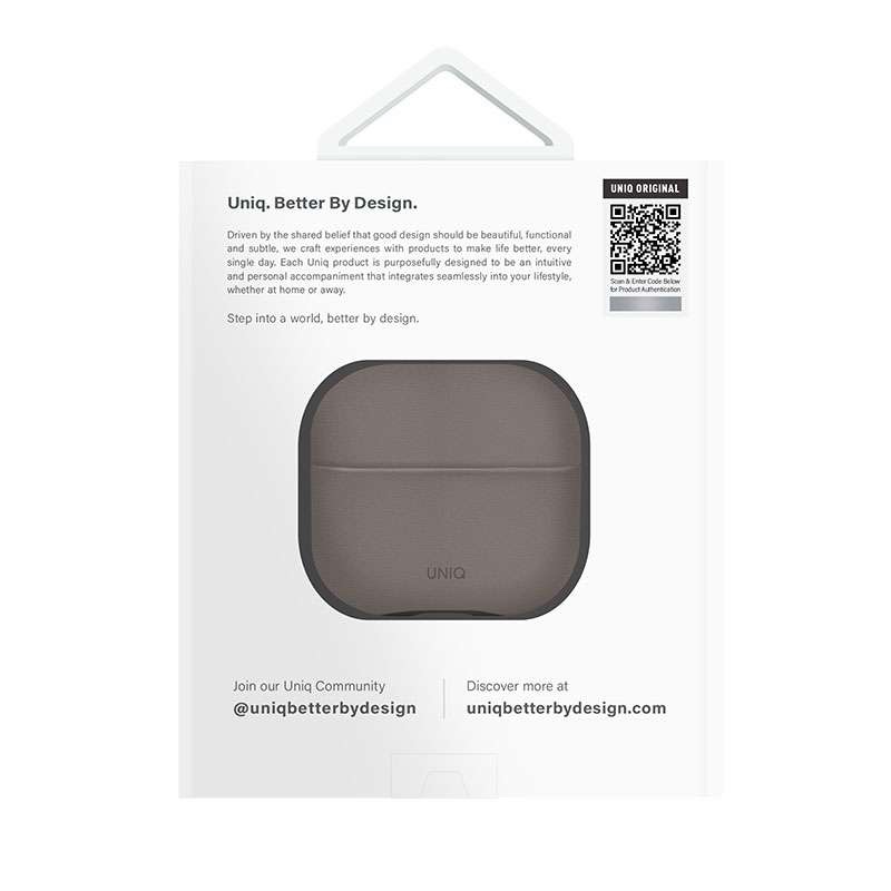 UNIQ Lyden DS Case for Apple AirPods 4th Gen - Grey