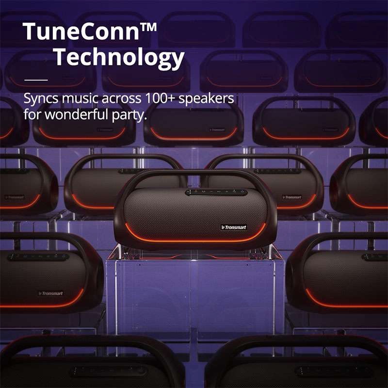 Tronsmart Bang 60W Outdoor Party Speaker with LED & TuneConn Sync, NFC, App Control, Super Bass